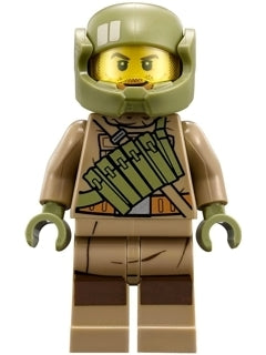 Preowned LEGO® Minifigure – Star Wars sw0892 Resistance Trooper Dark Tan Hoodie Jacket Ammo
