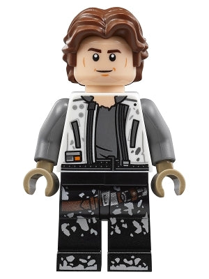Preowned LEGO® Minifigure – Star Wars sw0915 Han Solo White Jacket Black Legs w/Dirt Stains