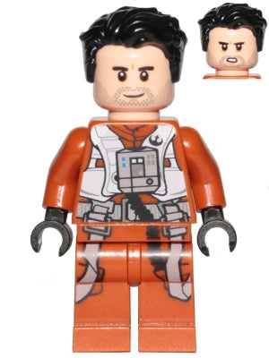 Preowned LEGO® Minifigure – Star Wars sw0931 Poe Dameron (Pilot Jumpsuit Hair Swept Left To