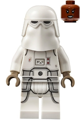 Preowned LEGO® Minifigure – Star Wars sw1180 Snowtrooper Female Printed Legs Dark Tan Hands