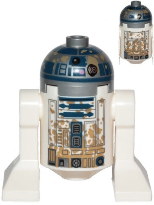 LEGO® Minifigure Star Wars sw1200 Astromech Droid R2-D2 Dirt Stains on Front and