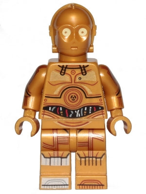 Preowned LEGO® Minifigure – Star Wars sw1201 C-3PO Printed Legs Toes and Arms