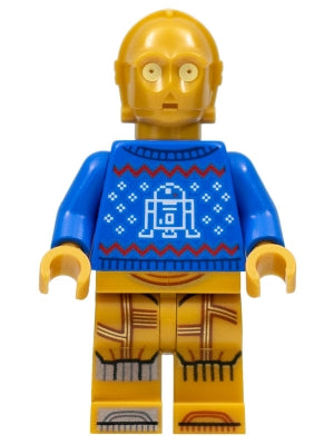 Preowned LEGO® Minifigure – Star Wars sw1238 C-3PO Holiday Sweater