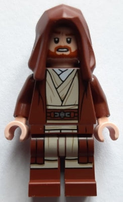 Preowned LEGO® Minifigure – Star Wars sw1255 Obi-Wan Kenobi Reddish Brown Robe and Hood