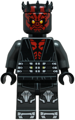 Preowned LEGO® Minifigure – Star Wars sw1415 (Darth Maul - Printed Legs with Silver Armor, Eyes without Black Pupils)