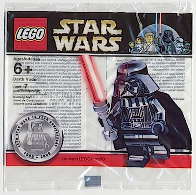 LEGO® Minifigure Star Wars sw0218 Darth Vader Chrome Black NEW Sealed