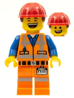 Preowned LEGO® Minifigure – The LEGO® Movie tlm003 Hard Hat Emmet The LEGO® Movie