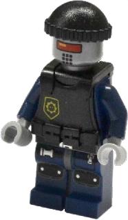 Preowned LEGO® Minifigure – The LEGO® Movie tlm044 Robo SWAT Knit Cap Body Armor Vest