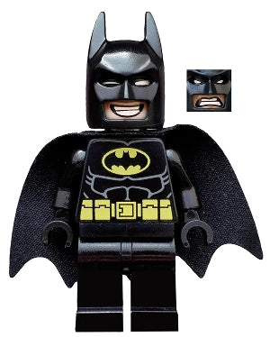 Preowned LEGO® Minifigure – The LEGO Movie tlm090 Batman Dual Sided Head Grin and Angry Fac
