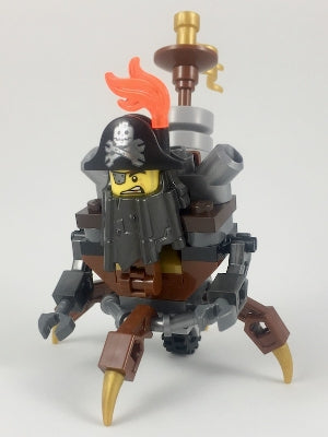 Preowned LEGO® Minifigure – The LEGO Movie 2 tlm106 MetalBeard Four Legs and One Wheel Body