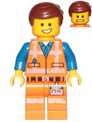 Preowned LEGO® Minifigure – The LEGO® Movie 2 tlm125 Emmet Smile/Scared Worn Uniform