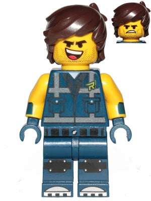 Preowned LEGO® Minifigure – The LEGO Movie 2 tlm144 Rex Dangervest Smile Open Mouth Tongue/