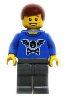 Preowned LEGO® Minifigure – LEGO® Brand tls001 Store Male Bat Wings and Crossbones Costa Me
