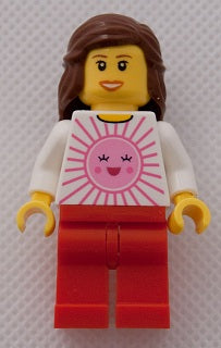 Preowned LEGO® Minifigure – LEGO® Brand tls005 Store Female Pink Sun Indianapolis