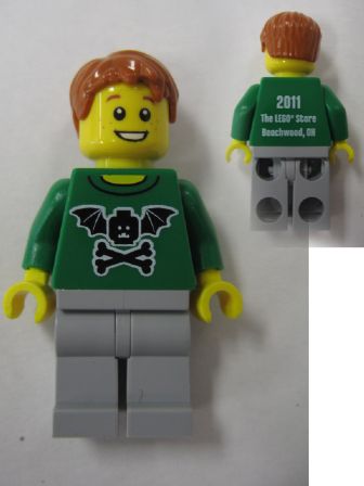 Preowned LEGO® Minifigure – LEGO® Brand tls008 Store Male Bat Wings and Crossbones Beachwoo
