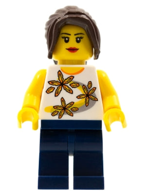 Preowned LEGO® Minifigure – LEGO® Brand tls017 Store Female Yellow Flowers San Diego
