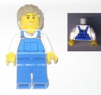 Preowned LEGO® Minifigure – LEGO® Brand tls024 Store Male Blue Overalls Pleasanton