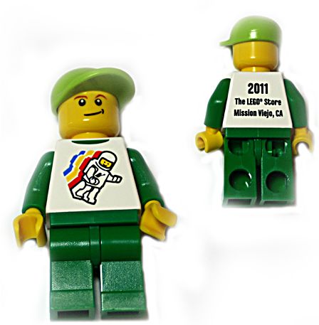 Preowned LEGO® Minifigure – LEGO® Brand tls027 Store Male Classic Space Minifigure Floating