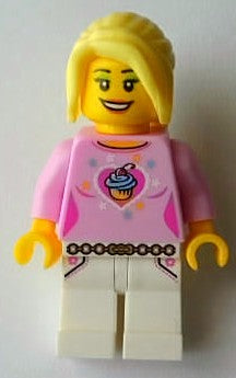 Preowned LEGO® Minifigure – LEGO® Brand tls033 LEGO® Brand Store 2012 Female Cupcake