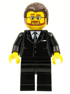 Preowned LEGO® Minifigure – LEGO® Brand tls042 LEGO® Brand Store Male Black Suit Victor