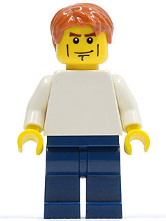 Preowned LEGO® Minifigure – LEGO® Brand tls065 Store Male Plain White Torso Cheek Lines {M