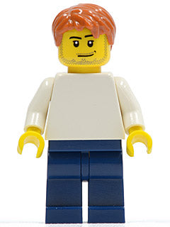 Preowned LEGO® Minifigure – LEGO® Brand tls067 Store Male Plain White Torso Stubble {Sheff