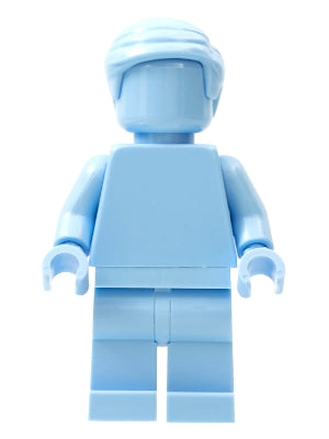Preowned LEGO® Minifigure – LEGO® Brand tls108 Everyone is Awesome Bright Light Blue (Monoc