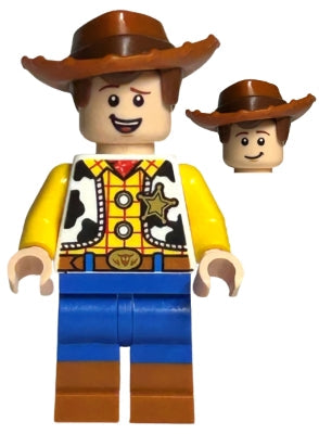 LEGO® Minifigure Toy Story toy016 Woody Normal Legs Minifigure Head Open Mouth S