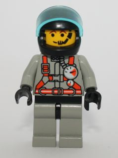 LEGO® Minifigure Town twn038 Fire City Center 2 Light Gray Legs w/Black Hips Bla