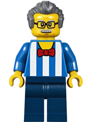 LEGO® Minifigure Town twn292 Carousel Ticket Vendor Blue Shirt w/White Stripes a