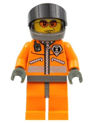 LEGO® Minifigure Town wc018 Coast Guard World City Orange Jacket w/Zipper Orange