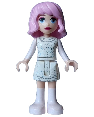 Preowned LEGO® Minifigure – Wednesday wed005 Enid Sinclair - White Sparkling Dress