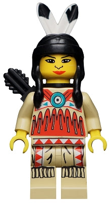 LEGO® Minifigure Western ww018 Indian 4 Female Black Quiver