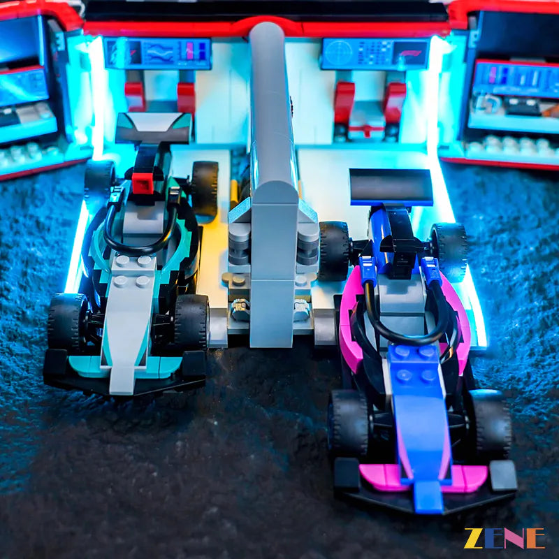 LEGO Light Kit for City F1 Garage Mercedes AMG Alpine Cars 60444