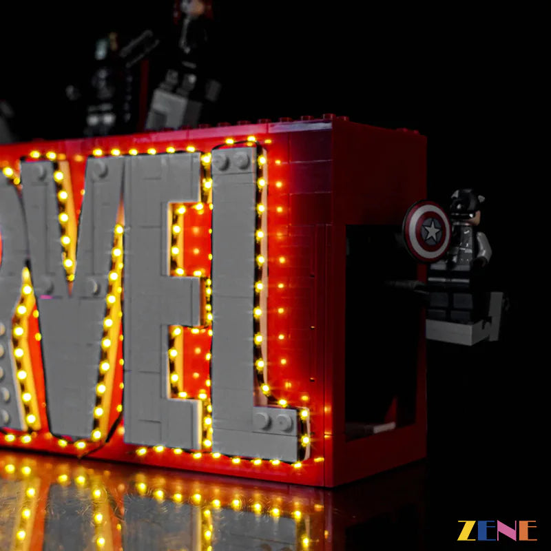 LEGO Light Kit for Marvel Logo & Minifigures 76313