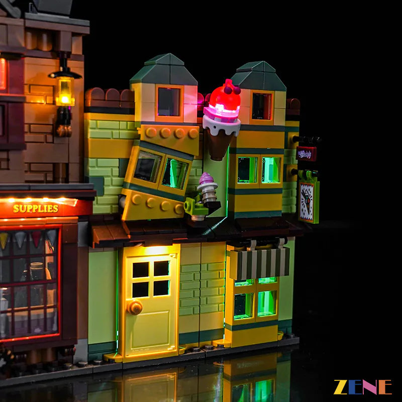 LEGO Light Kit for Quality Quidditch Supplies & Ice Cream Parlour 76452