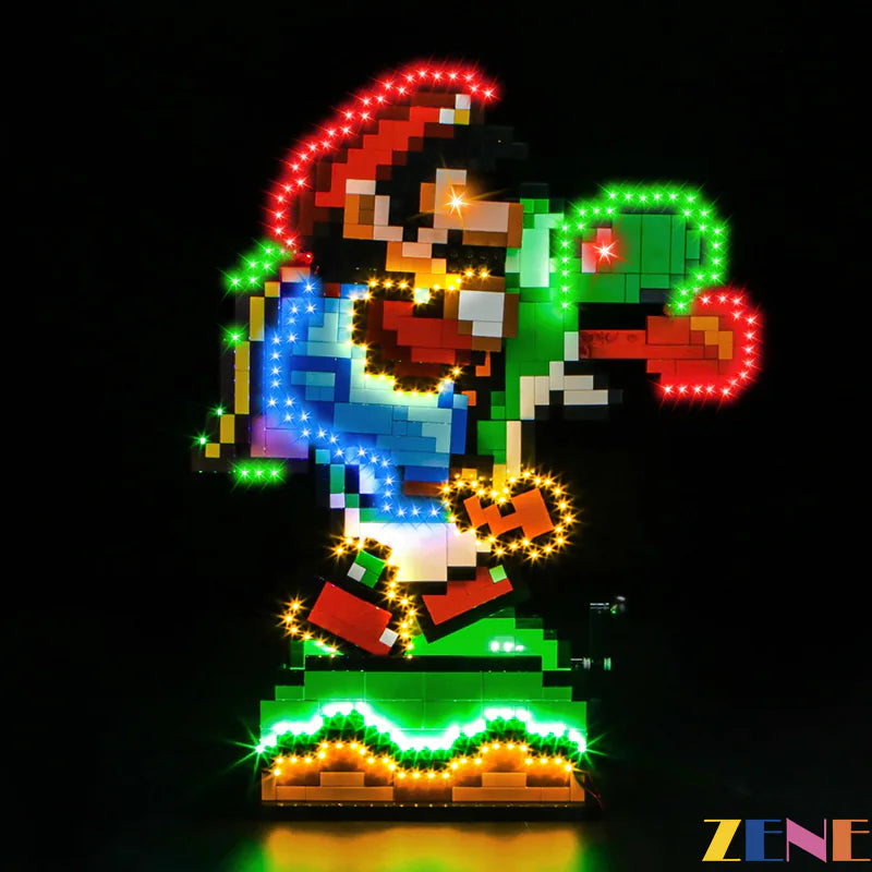 LEGO Light Kit for Super Mario World Mario Yoshi 71438