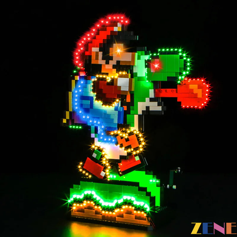 LEGO Light Kit for Super Mario World Mario Yoshi 71438