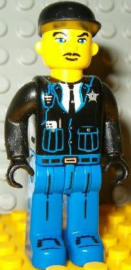 4 Juniors 4j017 Police - Blue Legs# Black Jacket# Black Cap
