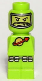Preowned LEGO® Minifigure – Games 85863pb014 Microfigure Lunar Command Lime (4557629)