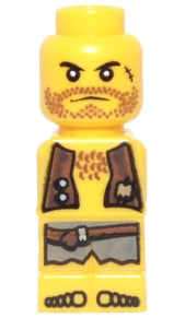 Preowned LEGO® Minifigure – Games 85863pb020 Microfigure Pirate Plank Pirate Yellow (458564