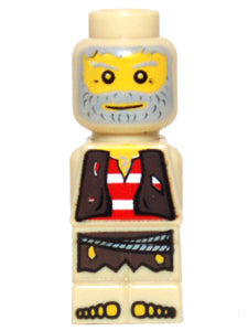 Preowned LEGO® Minifigure – Games 85863pb022 Microfigure Pirate Plank Pirate Tan (4585576)