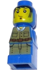 Preowned LEGO® Minifigure – Games 85863pb049 Microfigure Ramses Return Adventurer Blue (461