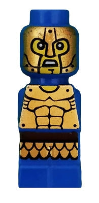 Preowned LEGO® Minifigure – Games 85863pb085 Microfigure Mini Taurus Gladiator Blue