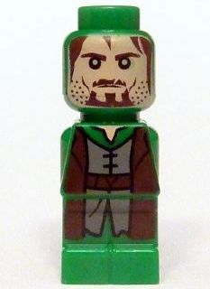 Preowned LEGO® Minifigure – Games 85863pb109 Microfigure Lord of the Rings Aragorn