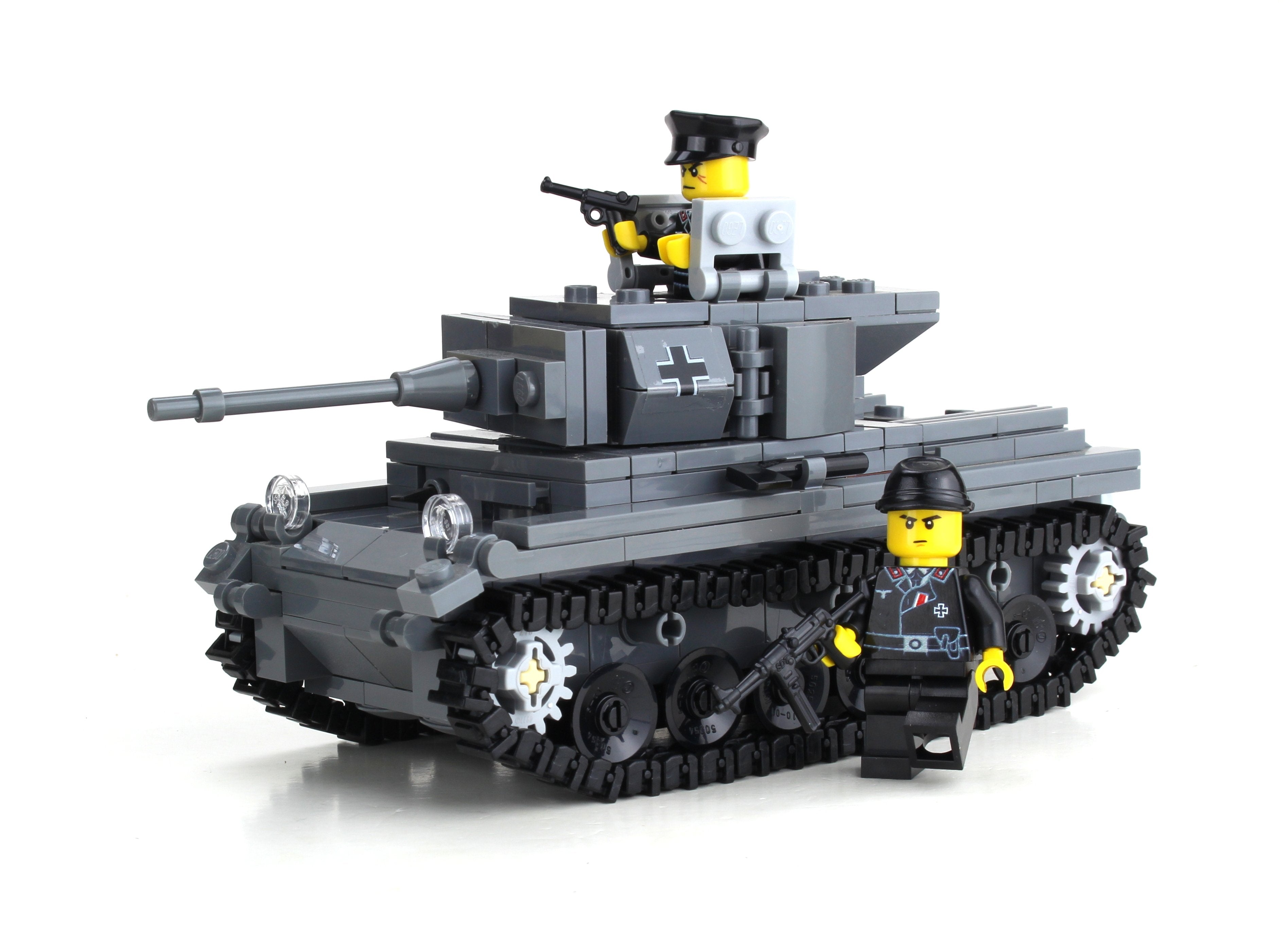 Battle Bricks Deluxe German WW2 Panzer Tank Made With Real LEGO® Bricks NEW