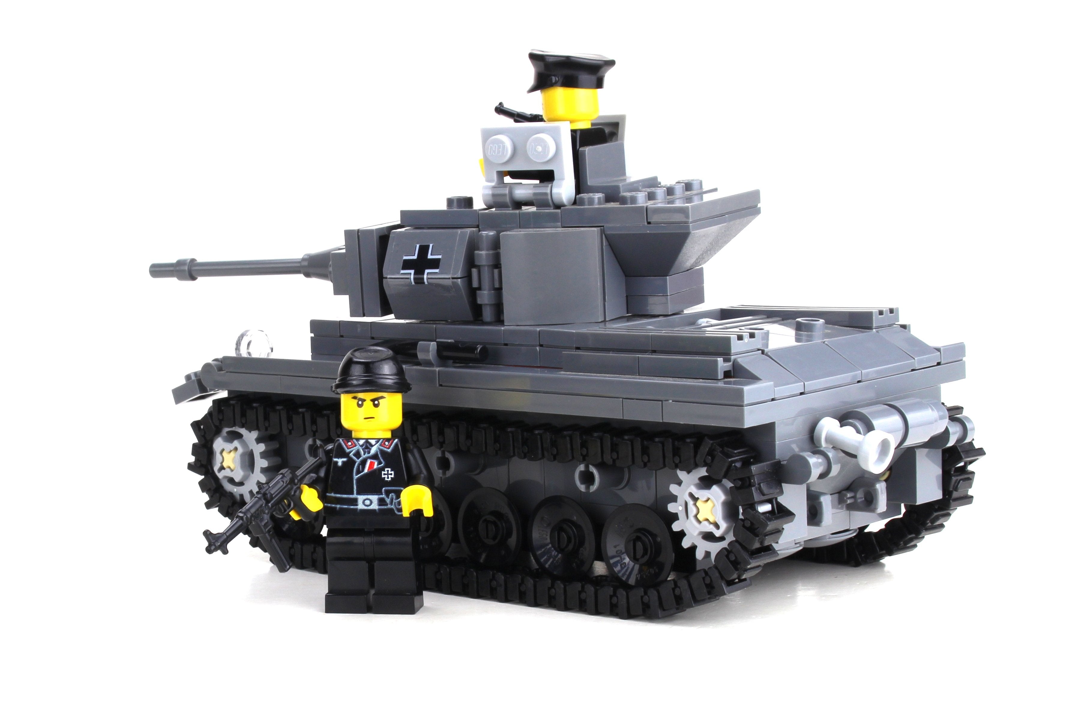 Battle Bricks Deluxe German WW2 Panzer Tank Made With Real LEGO® Bricks NEW