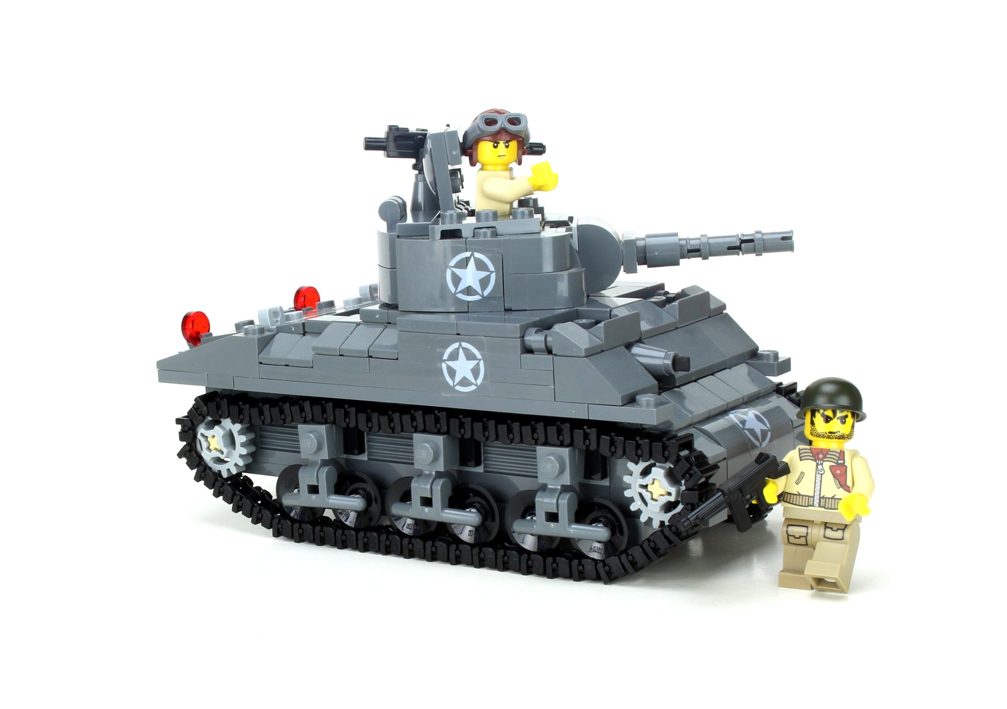 Battle Bricks Deluxe M4 Sherman Us World War 2 Tank