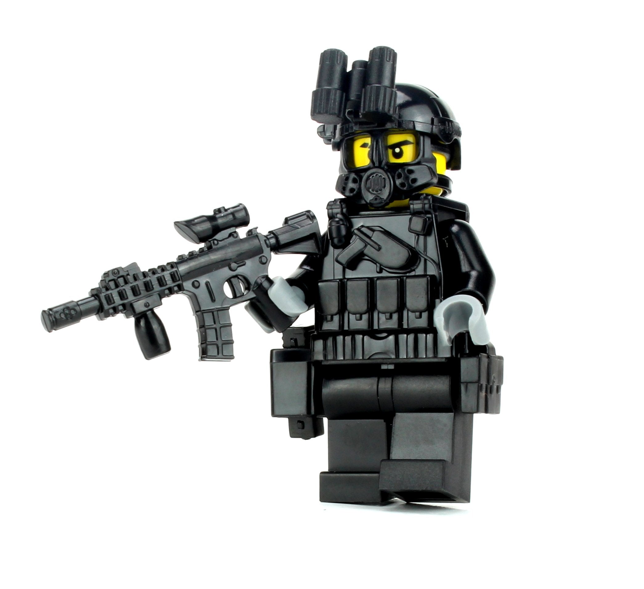 Battle Bricks SWAT Police Officer Assaulter Minifigure NEW