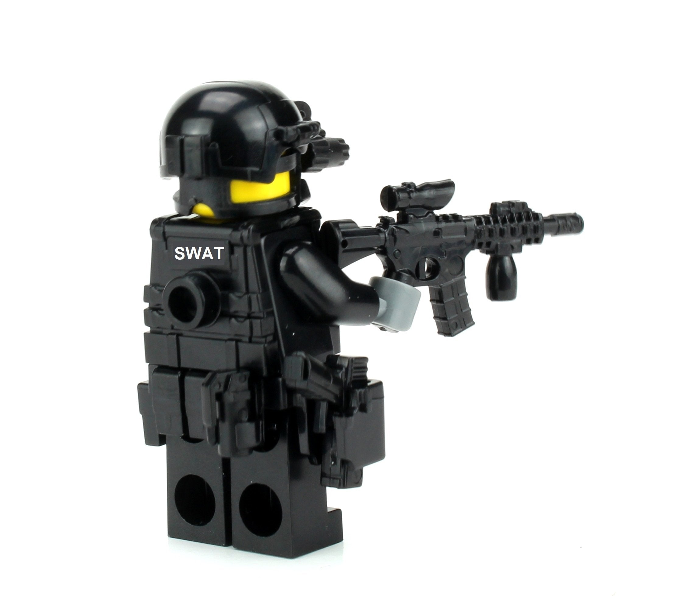 Battle Bricks SWAT Police Officer Assaulter Minifigure NEW